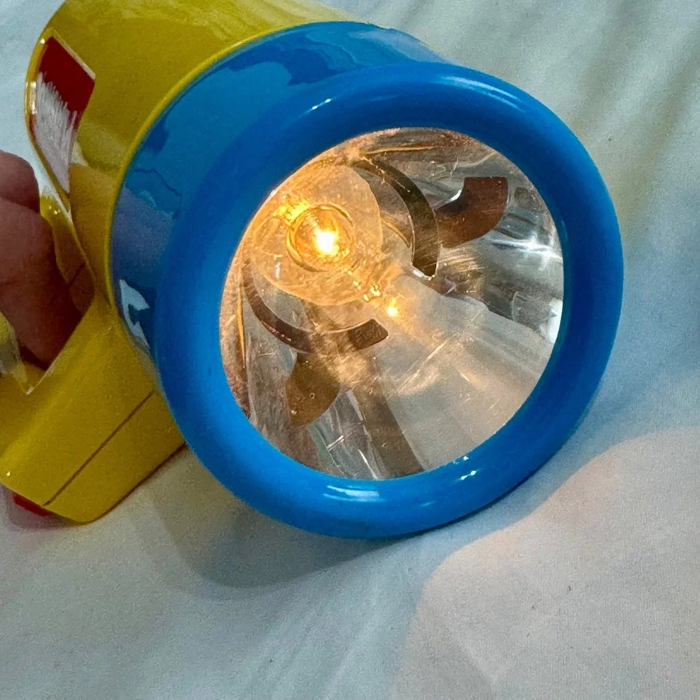 Vintage 1986 Playskool Flashlight- WORKS! Color Changing Lenses Kids Toy 1980s